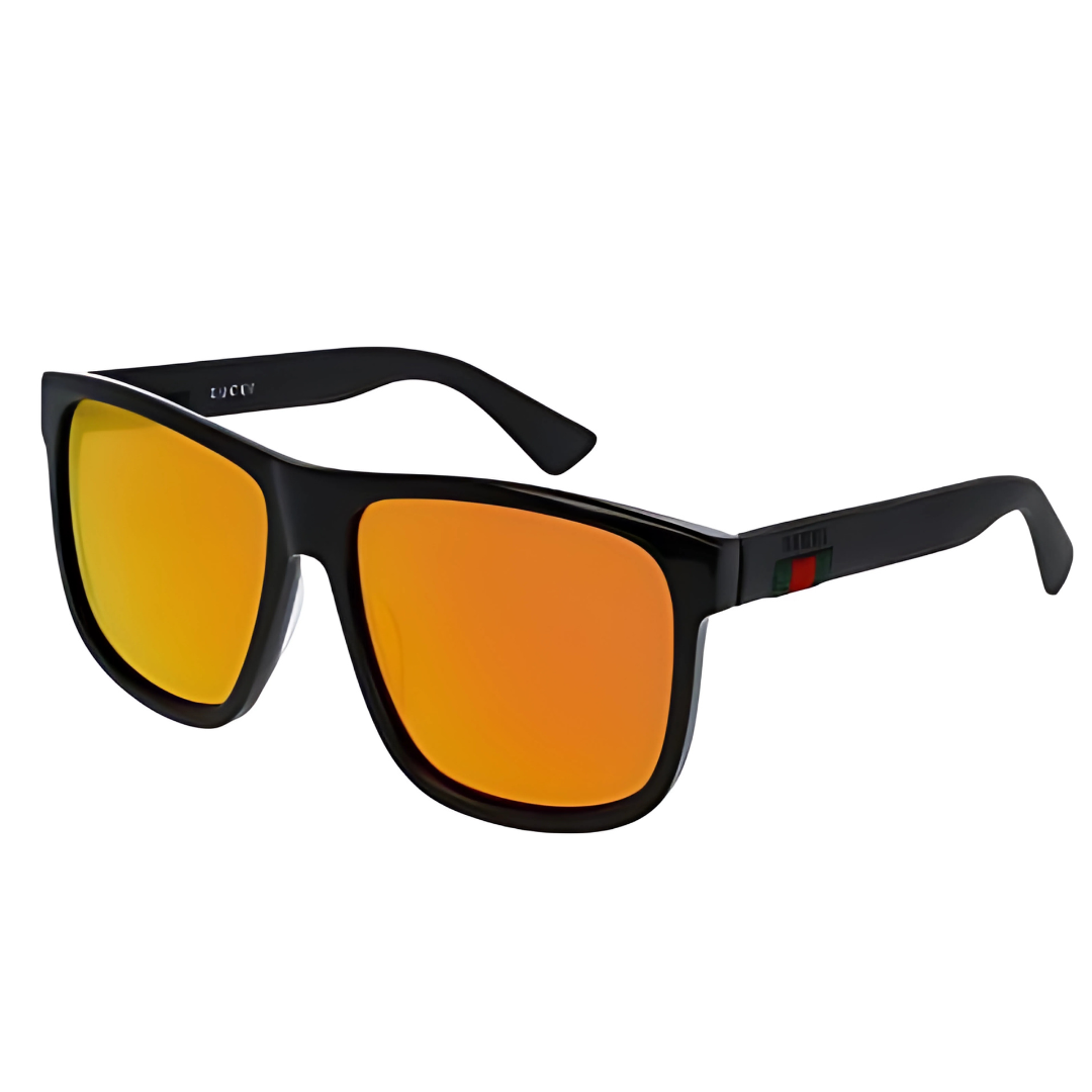 Gucci GG0010S - {002} Black & Black Lens Red, 58-16-145