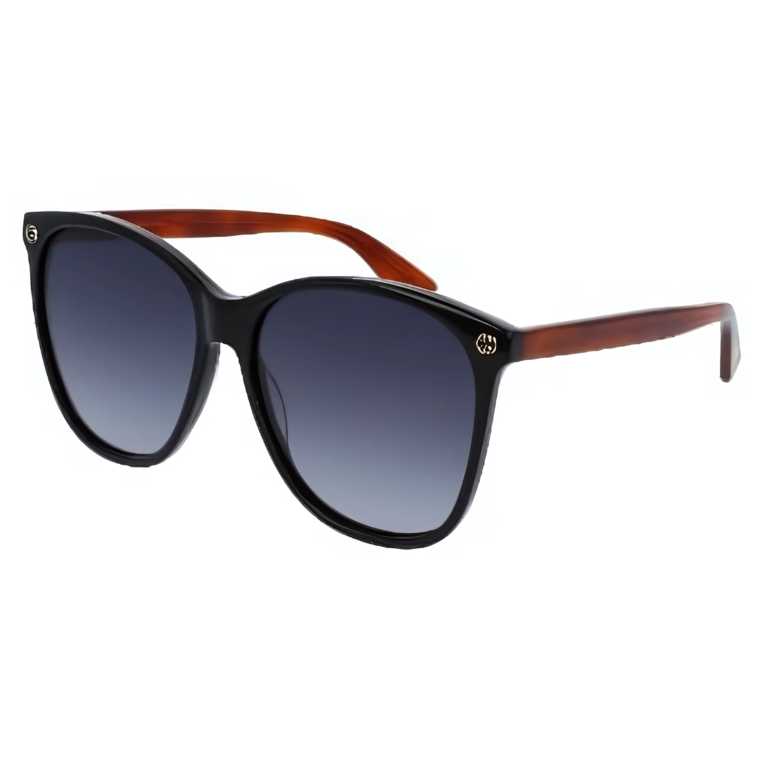 Gucci GG0024S - {003} Black & Havana Lens Grey, 58-16-140