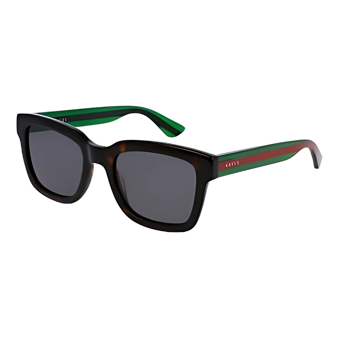Gucci GG0001S - {003} Havana & Green Lens Green, 52-21-145