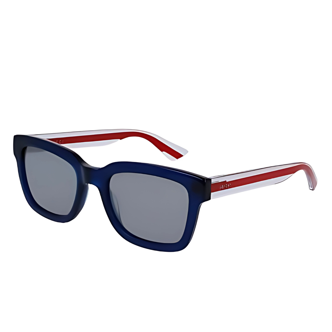 Gucci GG001S - {004} Blue & Crystal Lens Silver, 52-21-145