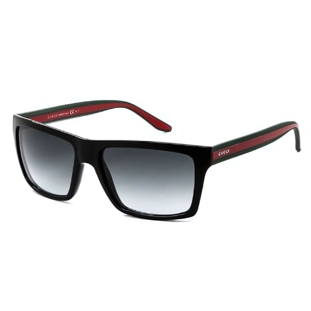Gucci GG 1013'S -51N-Black & Green Lens Grey, 56-16-145
