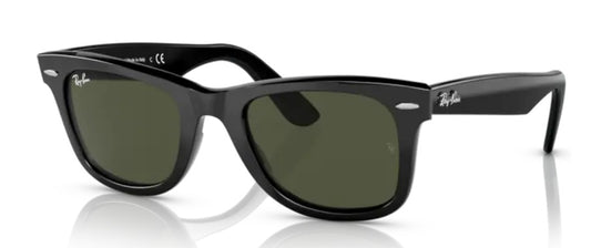 Ray-Ban 0RB2140 - Wayfarer-135831 - Black -68694E - Transparent green