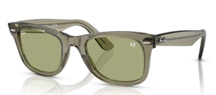 Ray-Ban 0RB2140 - Wayfarer-135831 - Black -68694E - Transparent green