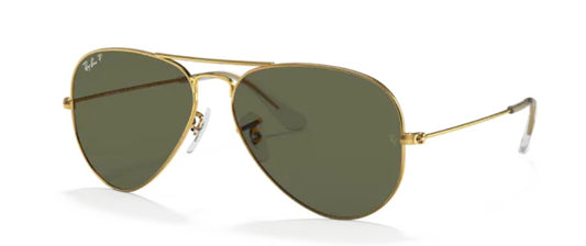 Ray-Ban 0RB3025 - Aviator large metal-001/58 - Arista gold Polarized