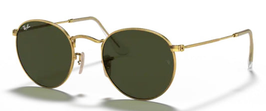 Ray-Ban 0RB3447 - Round metal-001 - Arista gold
